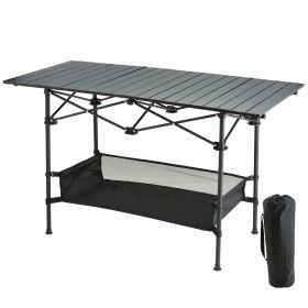 Folding Camping Table,Increase in height 46x22 inch Lightweight Fold Up Tables