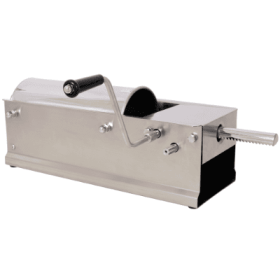 5L 11LBS Horizontal Sausage Stuffer,Stainless Steel,Manual Sausage Maker,With 4PCS Filling Nozzles, For Home  Commercial Use (Color: Silver)