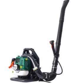 OSAKAPRO 52CC 2-Cycle Gas Backpack Leaf Blower With Extention Tube,green (Color: green)