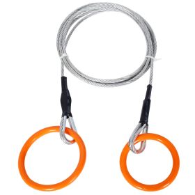 Log Choker Cable With Tow Ring,10 Feet Long (Color: orange)