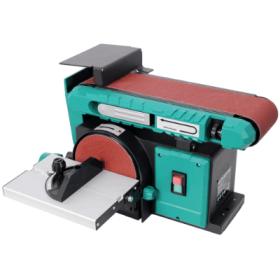 Benchtop Belt And Disc Sander,120V 60Hz,4x36 In. Belt  6 In. Disc Sander, Green Color (Color: green)