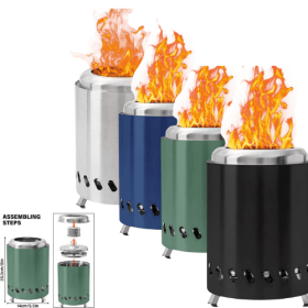 'Pitzy' Portable Fire Pit By: Seamless Outdoors (Color: green)