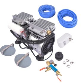 Metal Plastic Pond Aerator Lake Pond Aeration System 110V 5.2 CFM 3/4 HP/550 W (Color: as picture)