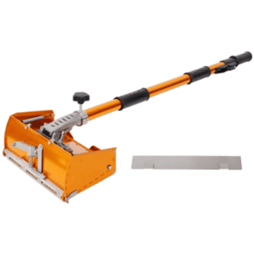 Adjustable Drywall Finishing Tool Plaster Box,With Extendable Handel,With 1PC Mudguard,for Plasterboard Wallboard Sheetrock (Color: orange)